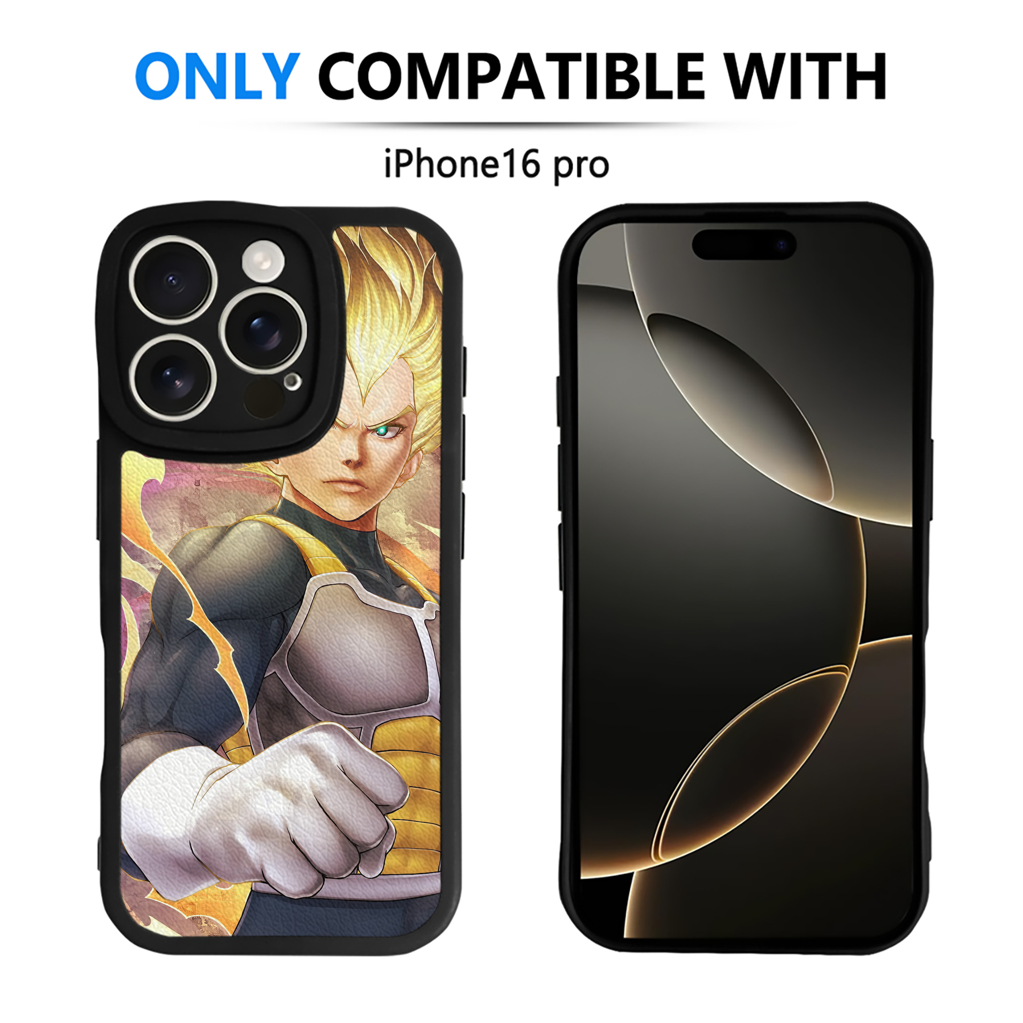 （画像用） ドラゴンボール DRAGON BALL 【iPhone 16シリーズ対応】シリコンスマホケース（レザー調） 材質：シリコン